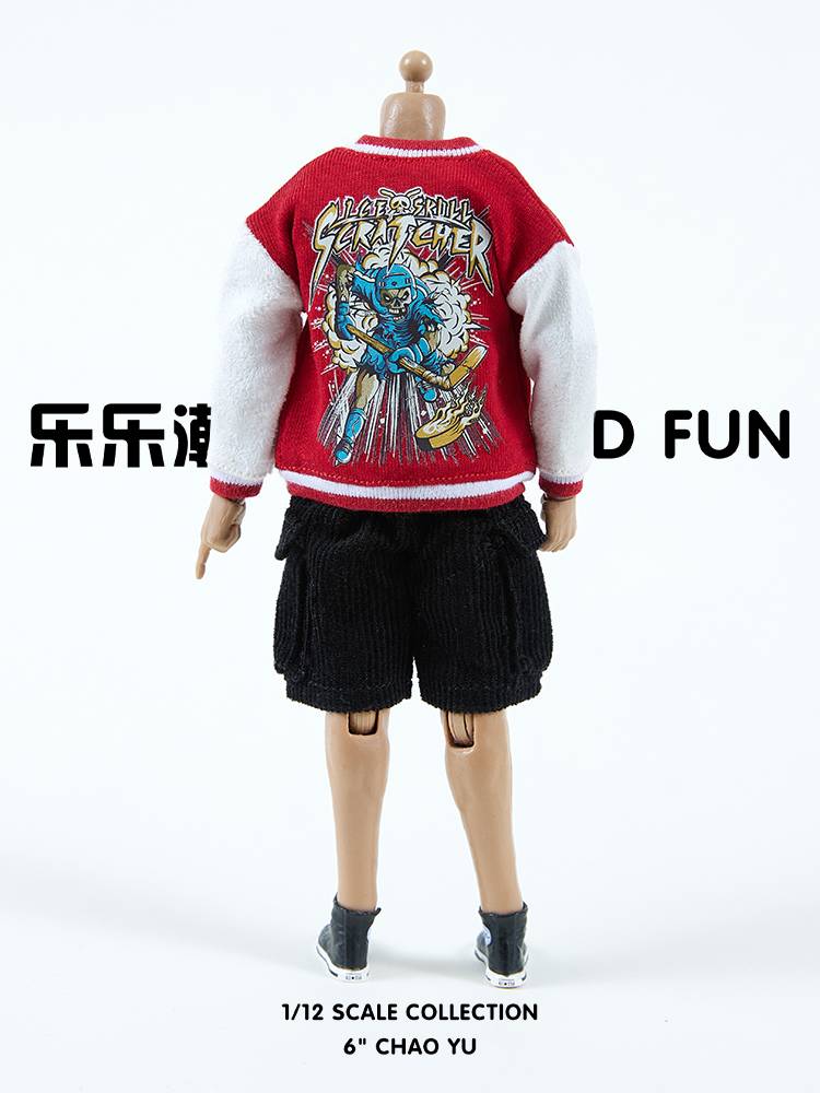 Lele Chao Play 112 Monthy Male Substicks Club, Baseball Club 6 -inch Moving Doll Clothing