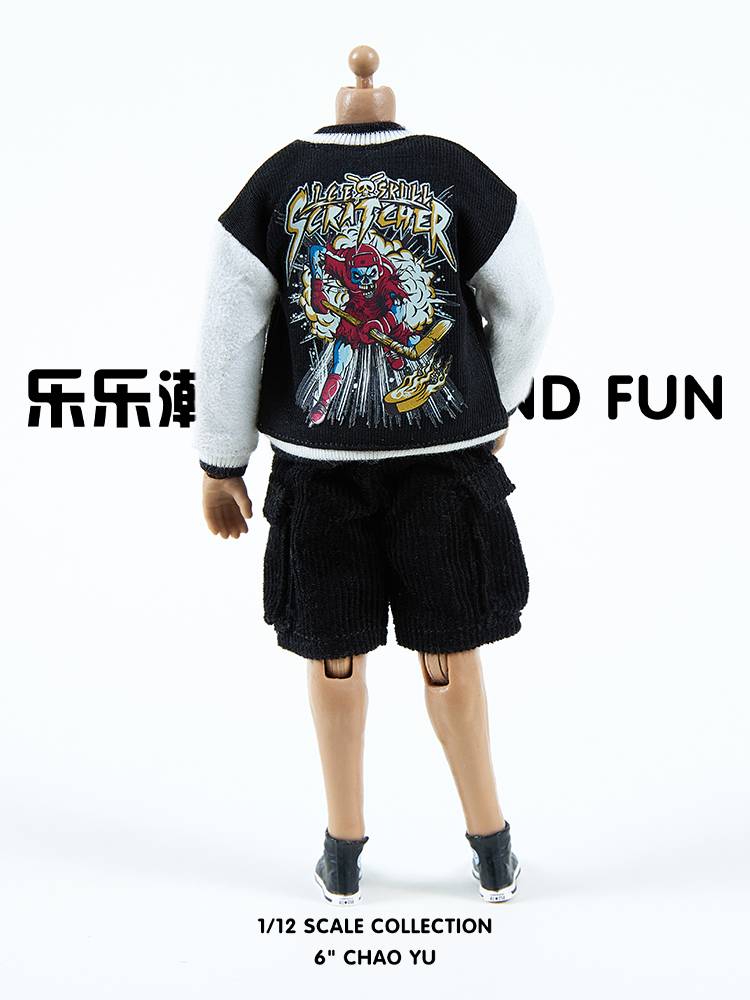 Lele Chao Play 112 Monthy Male Substicks Club, Baseball Club 6 -inch Moving Doll Clothing