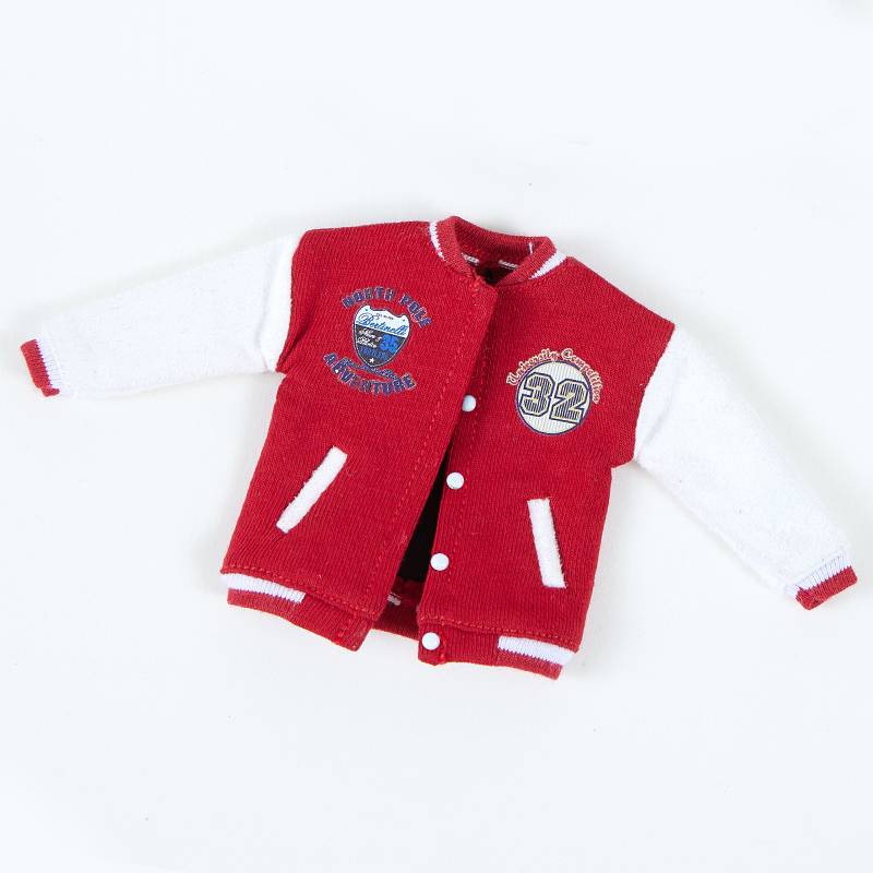 Red baseball uniform