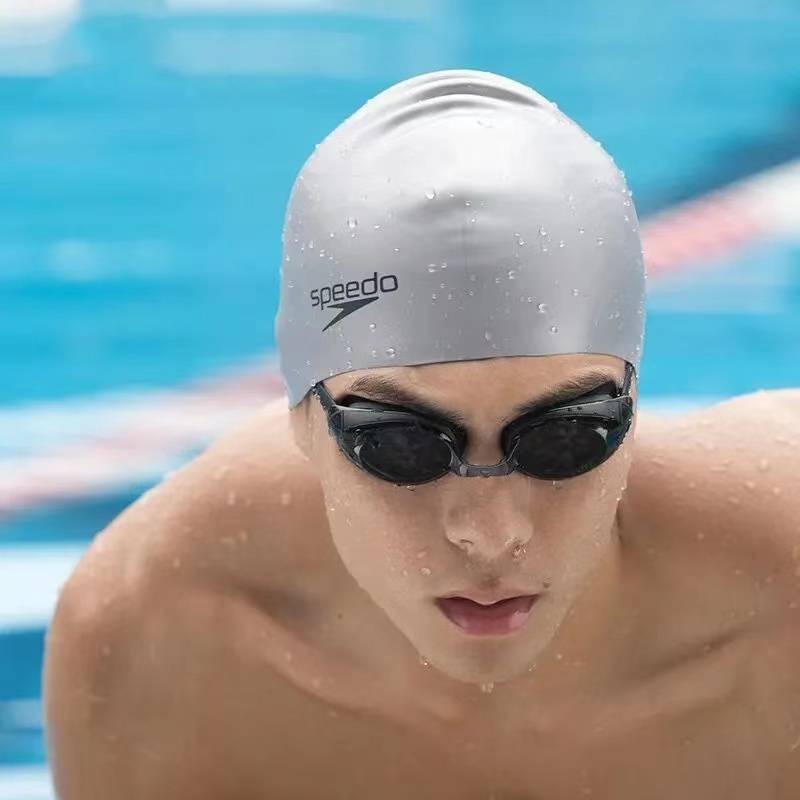 Speedo Swimming Hat-Silver Gray [Increase]