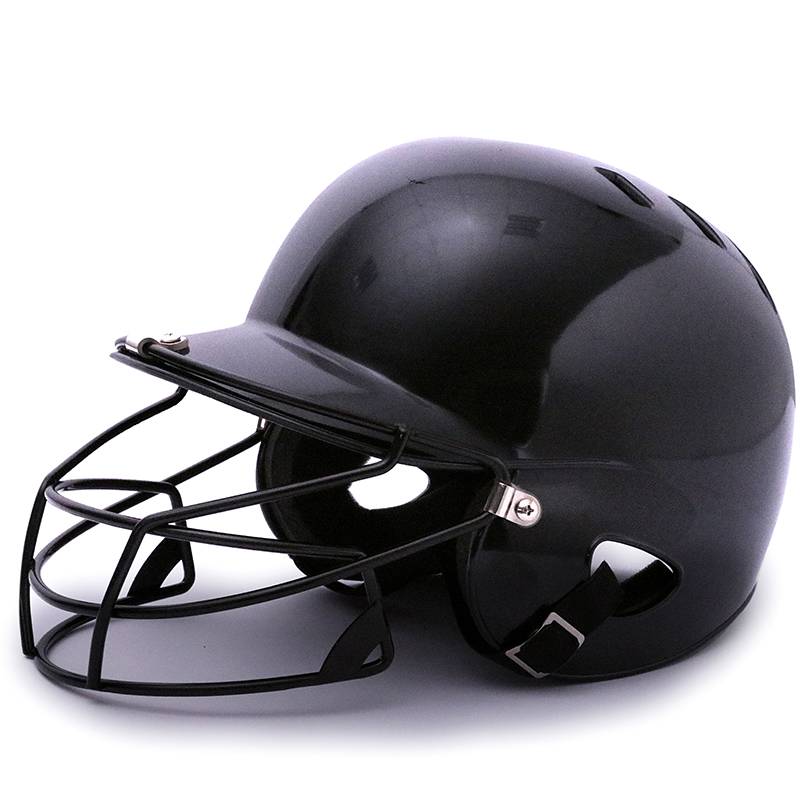 Professional baseball helmet strike the helmet double -ear baseball helmet wearing mask protective cover head protection face baseball ball