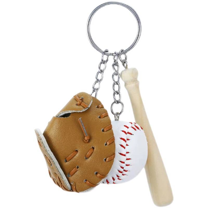 Baseball keychain Baseball Gift Award Memorial Baseball Flight Fan Products Festive Gift School Bag Pendant