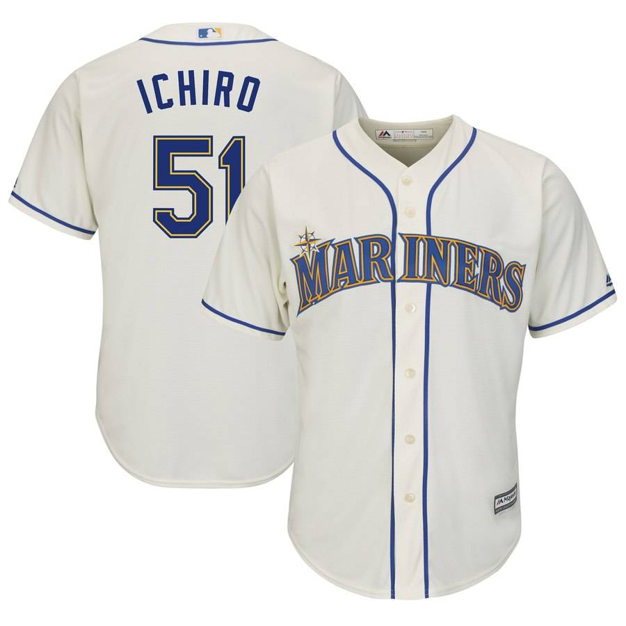 American baseball alliance Mariners Seattle sailor Ichiro Suzuki Suzuki Ichiro embroidery jersey