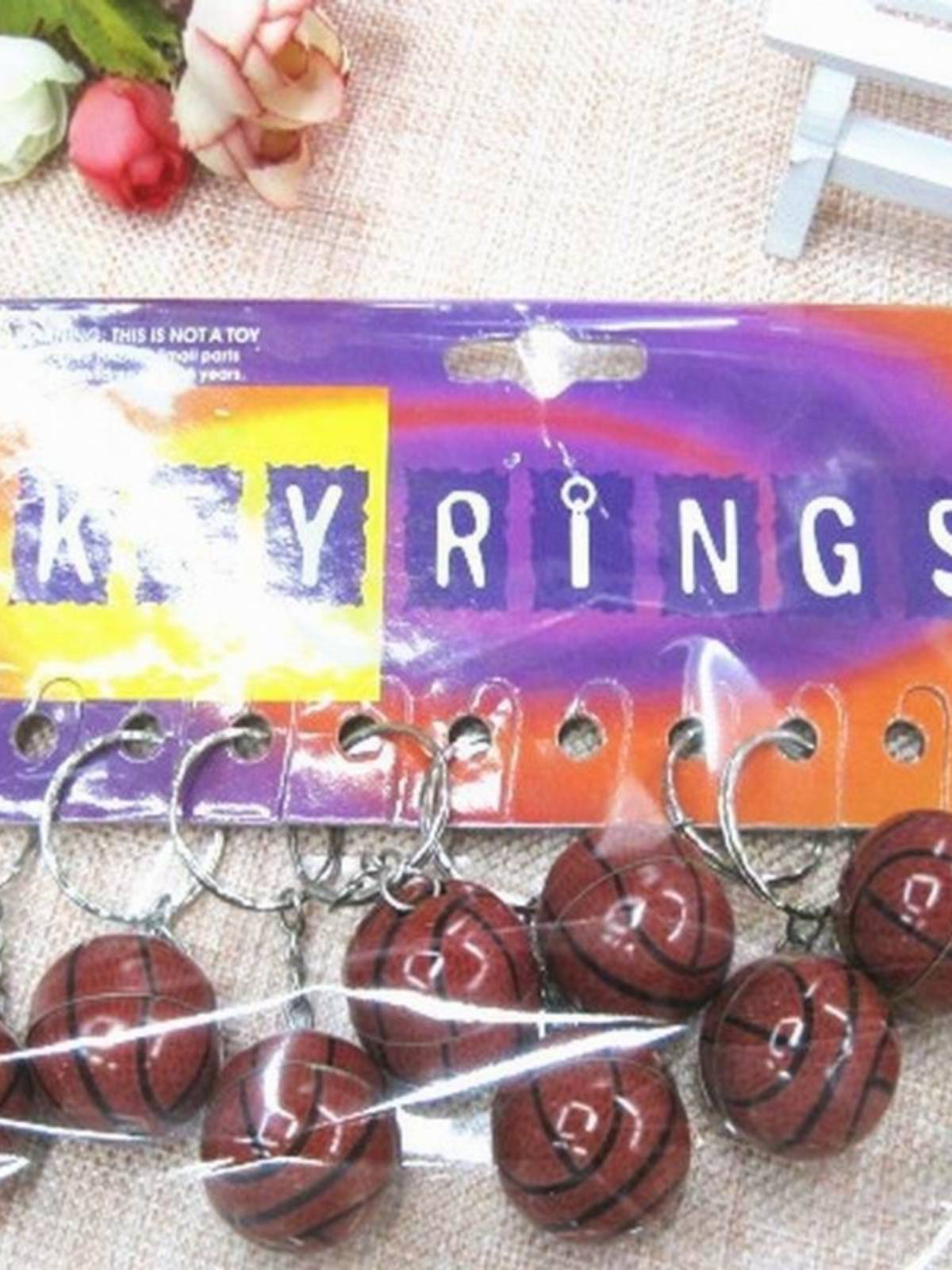 Basketball bag pendant mini football keychain baseball small jewelry sports fans memorial school advertising gift