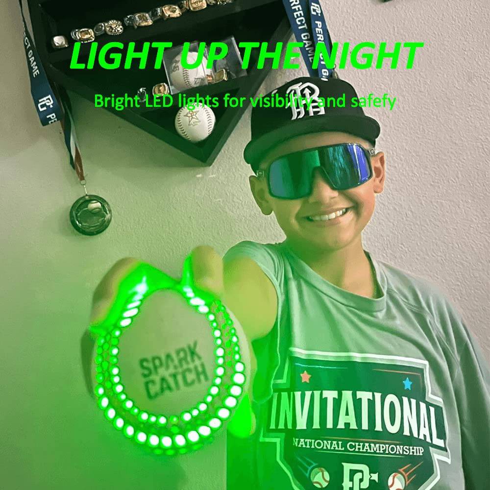 Spark Catch Nights Light Baseball Luminous Night Hard Training Practice Baseball Colorful LED Light