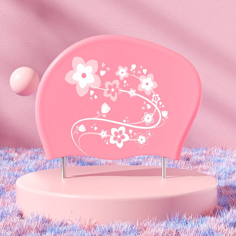 Pink white flower-long hair dedicated