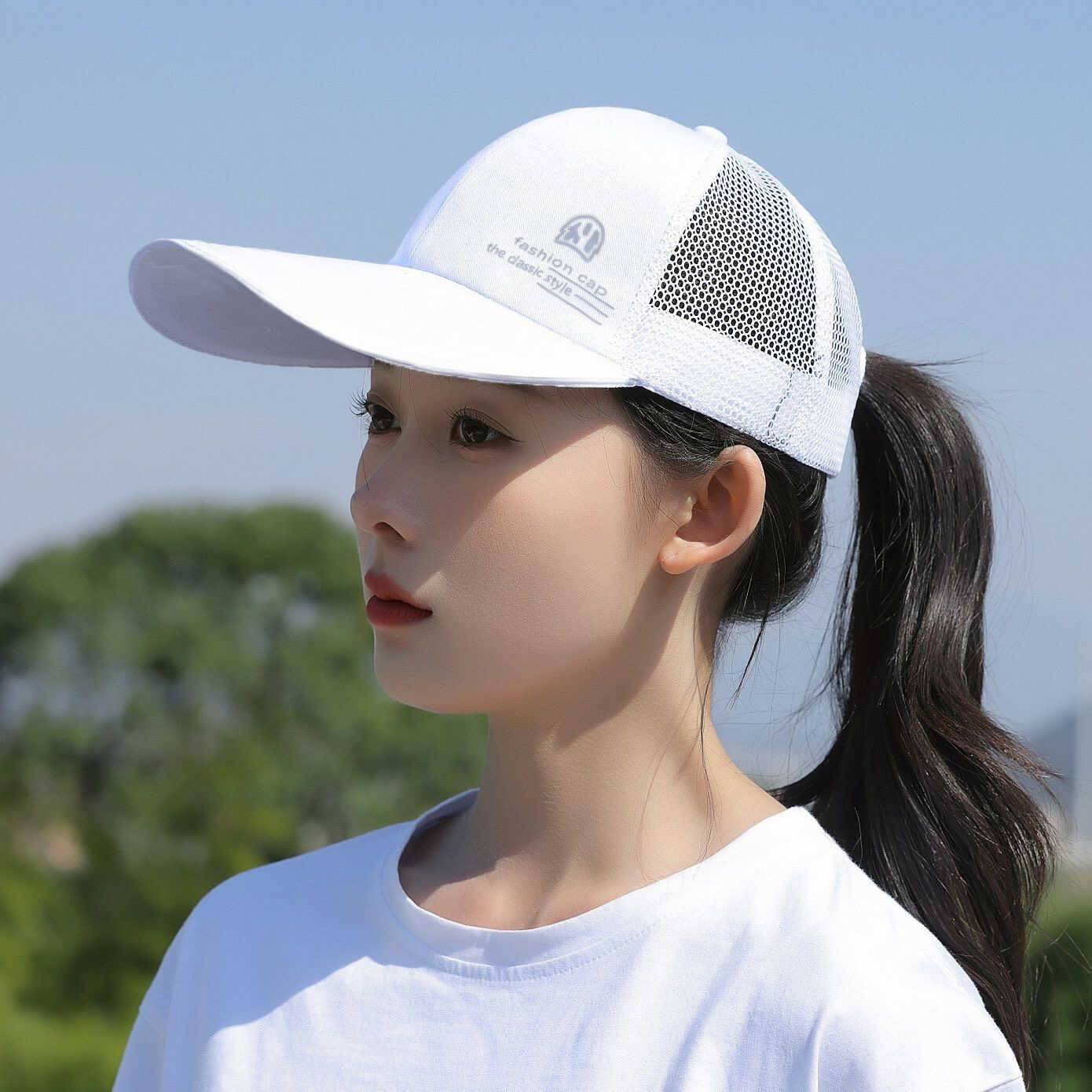 New duck tongue hats men and women universal long hat -grooming net cartridge team travel cap baseball baseball hats summer sunscreen