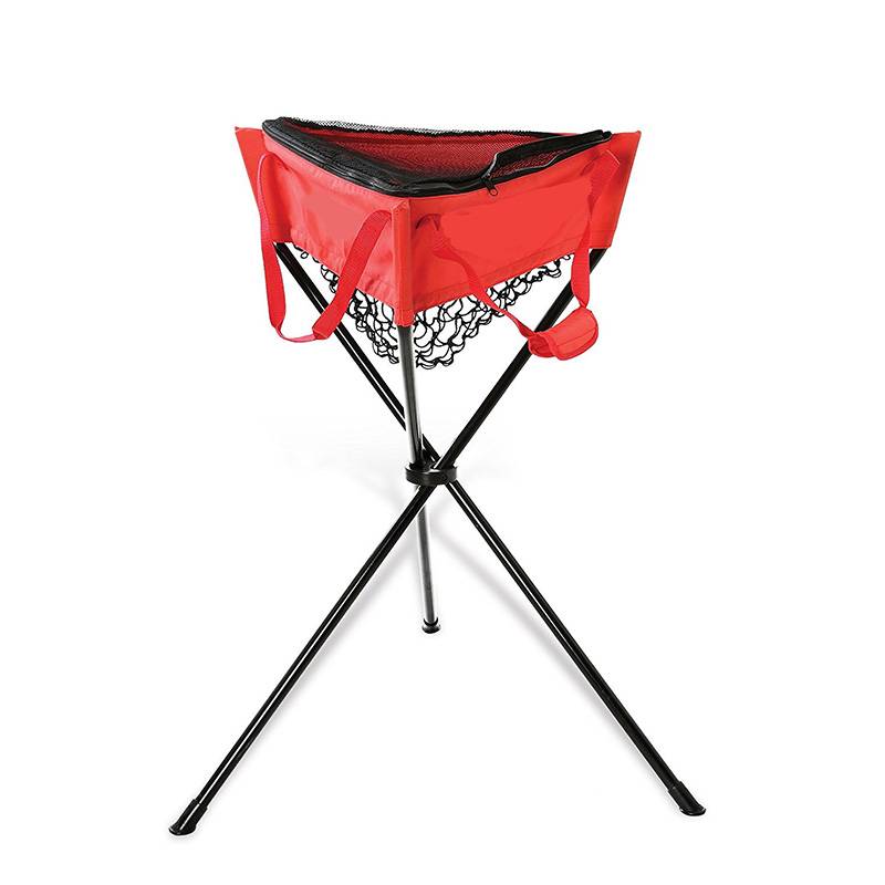 Portable baseball pocket network pocket Ball triangle rack strap zipper gathering basket simplicity baseball gaspiger