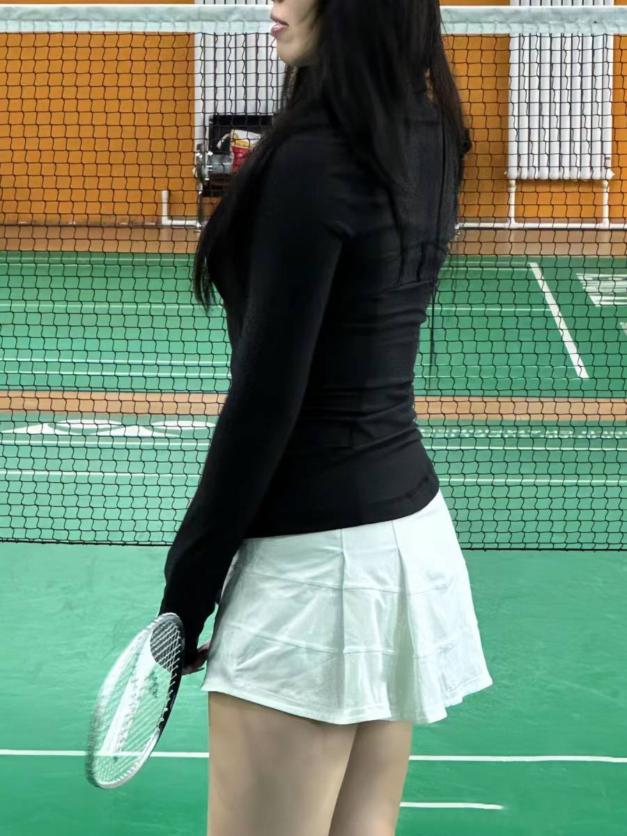 lulu cow goods yoga baseball short skirt Pace Rival Skirt casual running sports pleated tennis skirt female