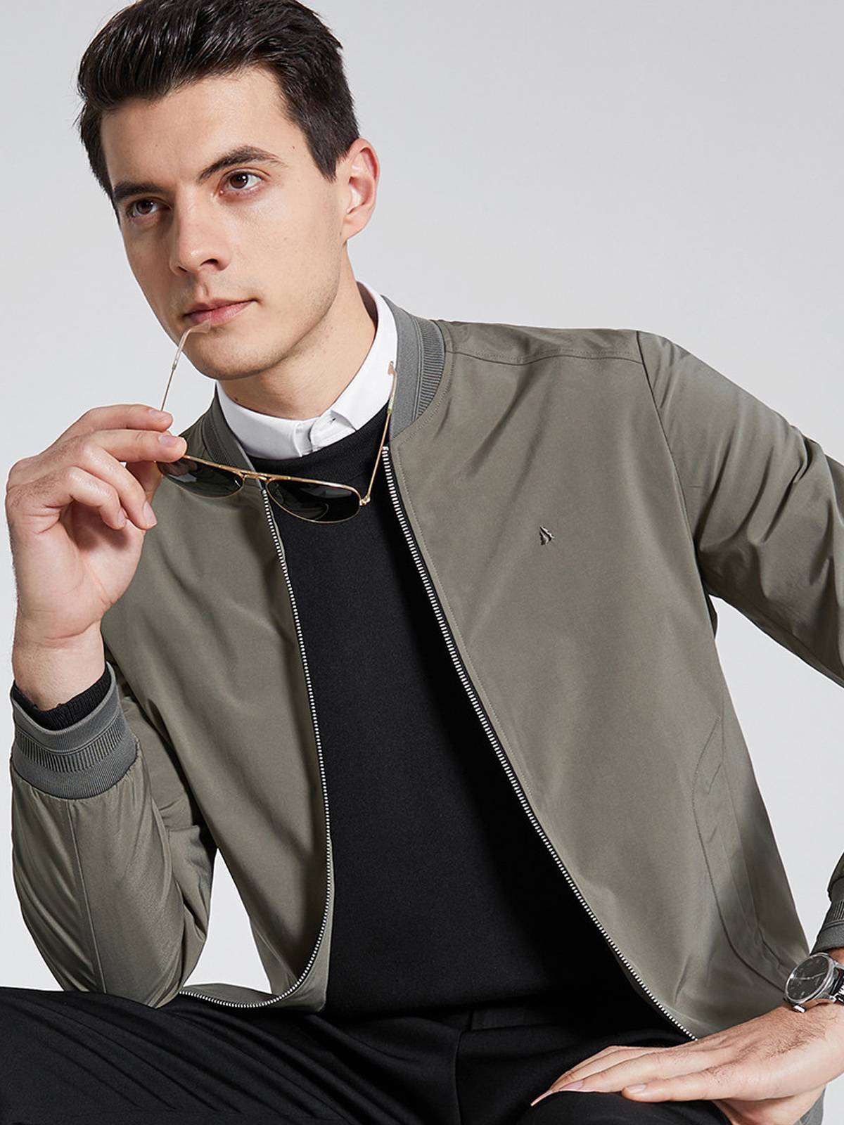 Shan Shan Spring and Autumn New Business Baseball Gloves Embroidered Waterproof Oxford Baseball Baseball Leading Short Jacket Men's Men