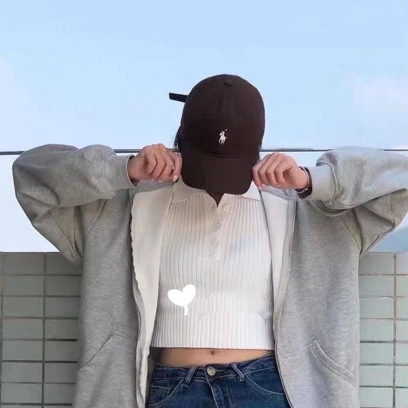 European and American style horses Paul peaked hats girls simplicity versatile alphabet embroidery
