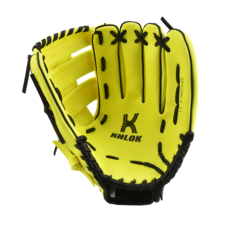 KHLOK PVC Synthetic Leather Adult Children's Legendary Children Sports Ball Bar Gloves 10.5 12.5 -inch Brown