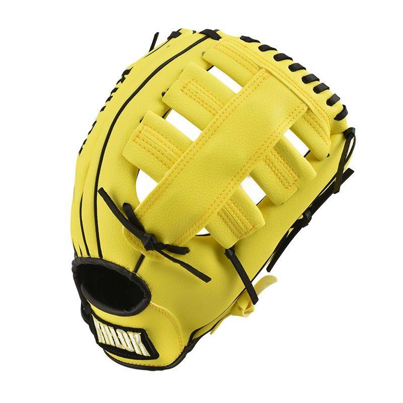 KHLOK PVC Synthetic Leather Adult Children's Legendary Children Sports Ball Bar Gloves 10.5 12.5 -inch Brown