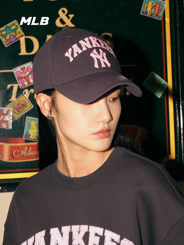 Mlb official men's and women's couple college wind hard top baseball cap leisure shading caps 23 spring and summer cpv03