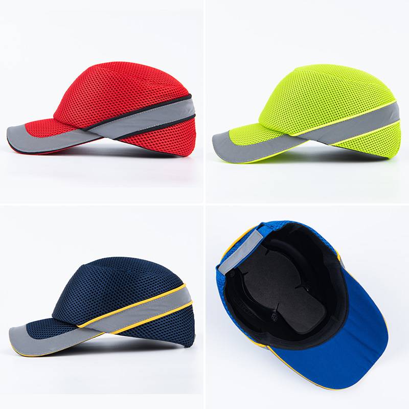 Summer light helmet men's breathable anti -collision hat helmet helmet helmet baseball hat Duck tongue short hat brim work hat customization