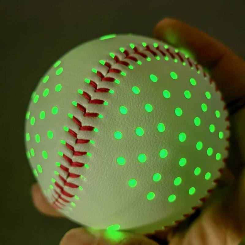 Luminous baseball glowing night hard training exercise baseball colorful light charging LED night training