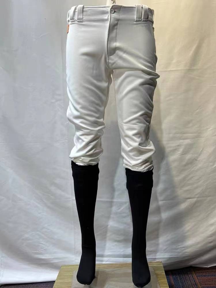 Welfare!White baseball pants bolt ball pants cropped pants jeans adult men and women, young children Japanese style