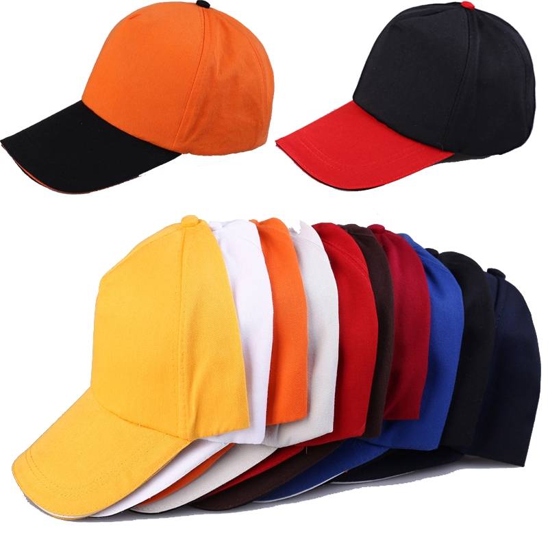 Customized adult student baseball hat embroidery printing logo pure cotton volunteer advertising cap red manufacturer direct sales