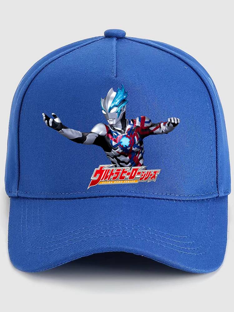 Ultraman children's baseball hat boy spring and autumn sun hat 2024 new winter peaked hat boys sun hat