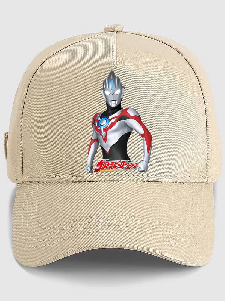 Ultraman children's baseball hat boy spring and autumn sun hat 2024 new winter peaked hat boys sun hat