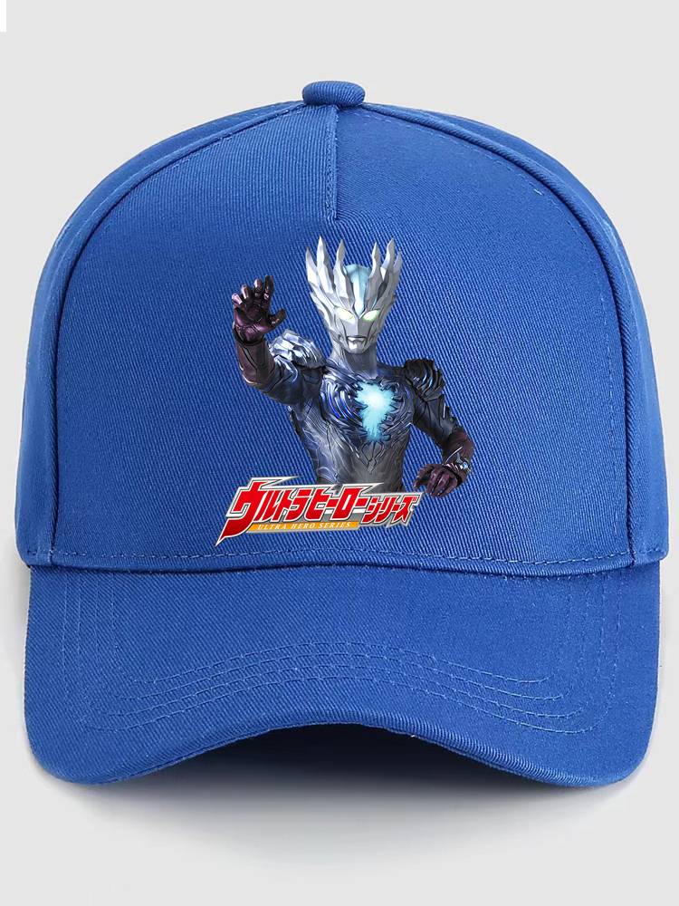 Ultraman children's baseball hat boy spring and autumn sun hat 2024 new winter peaked hat boys sun hat