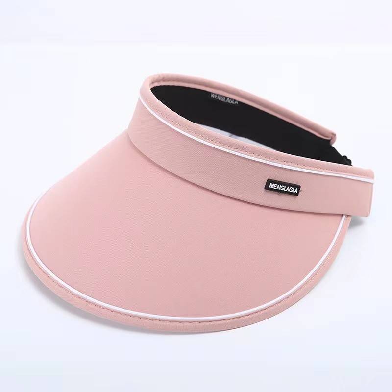 [UPF50+] High-twice sunscreen empty hat-pink