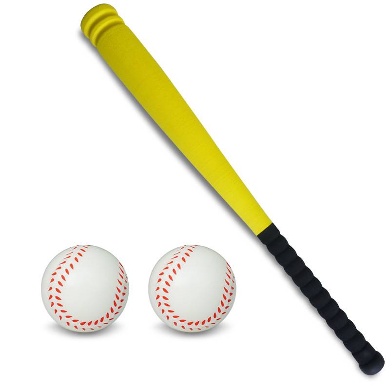 Yellow baseball stick 54cm+2 balls