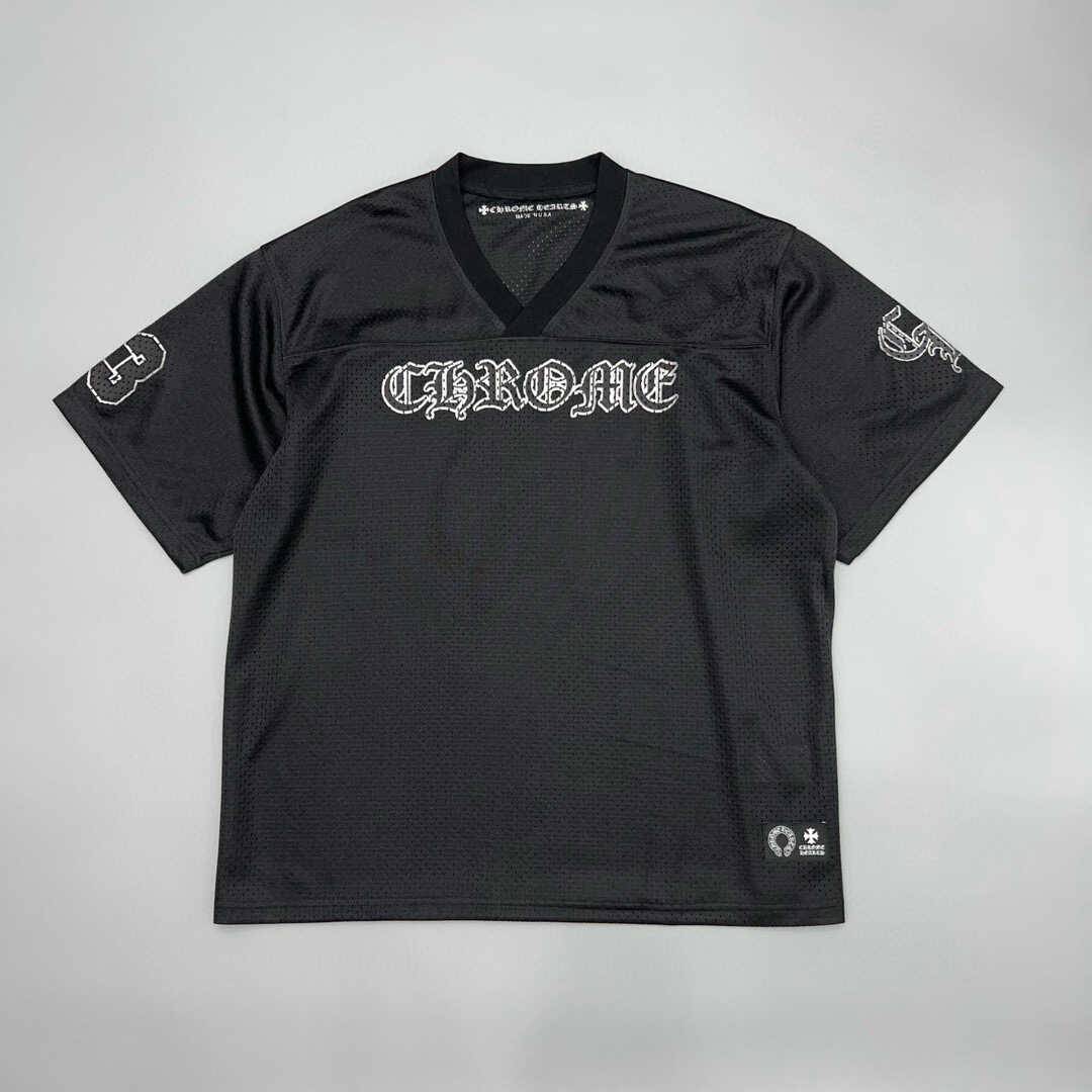2024 new American retro cross embroidery mesh short -sleeved T -shirt men's sports ball uniform baseball uniform leisure