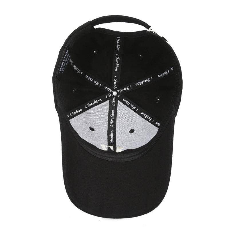 Men and women's new Korean retro letters hard top baseball hats Big head circumference wild spring, autumn and summer sunshade duck tongue hats