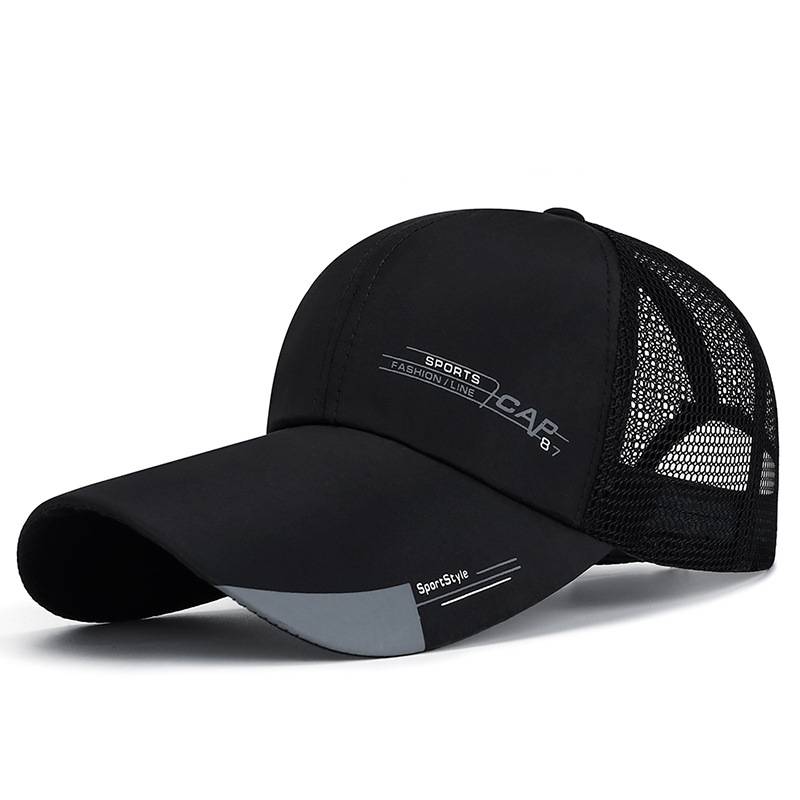 Hat Men's 2024 Summer Summer Baseball hat Breathborn sunscreen Duck tongue hat Outdoor fishing sun hat thin