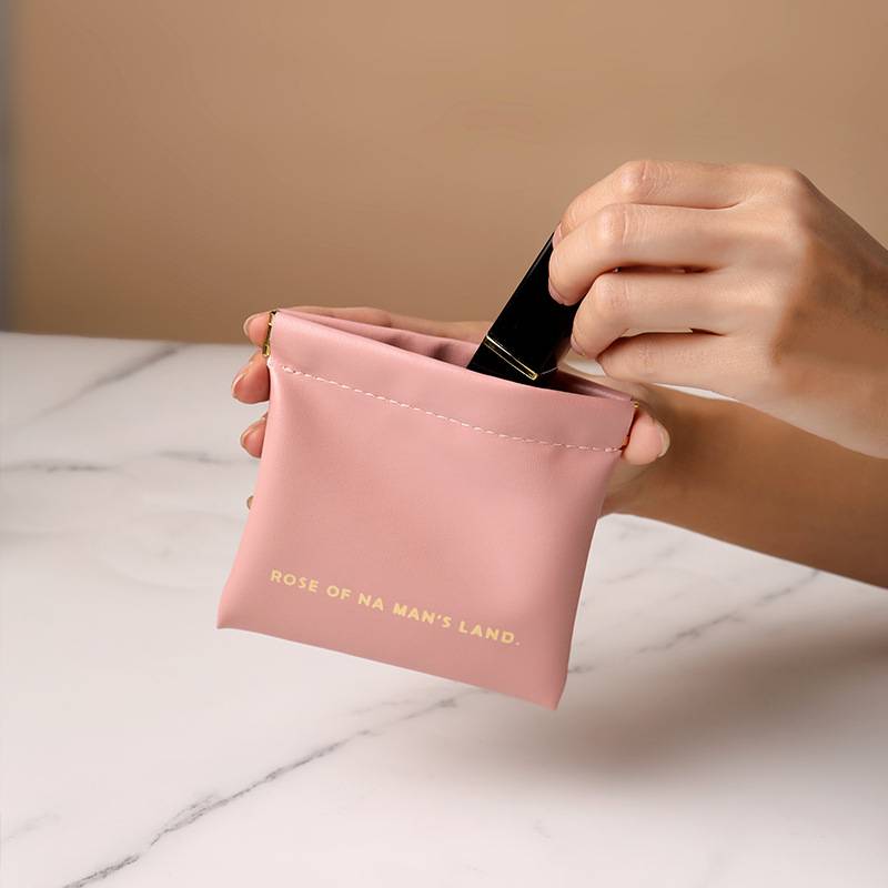 Data cable storage package automatic closed wired headphones Paper bag Mi portable small bag cosmetics red envelope