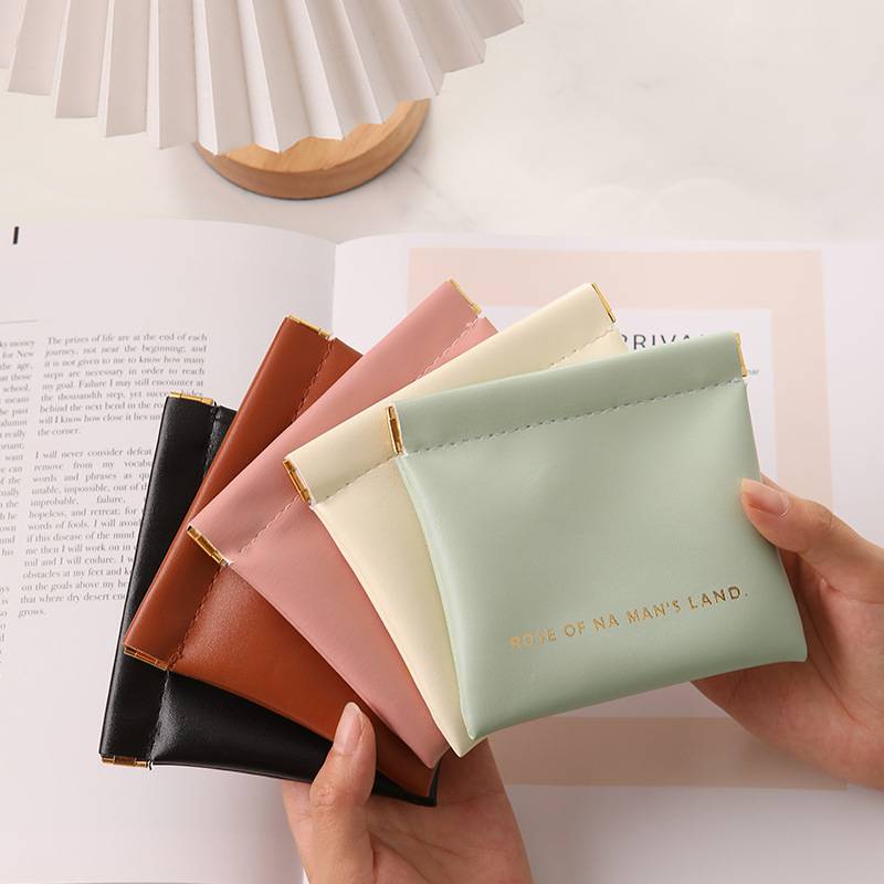 Data cable storage package automatic closed wired headphones Paper bag Mi portable small bag cosmetics red envelope
