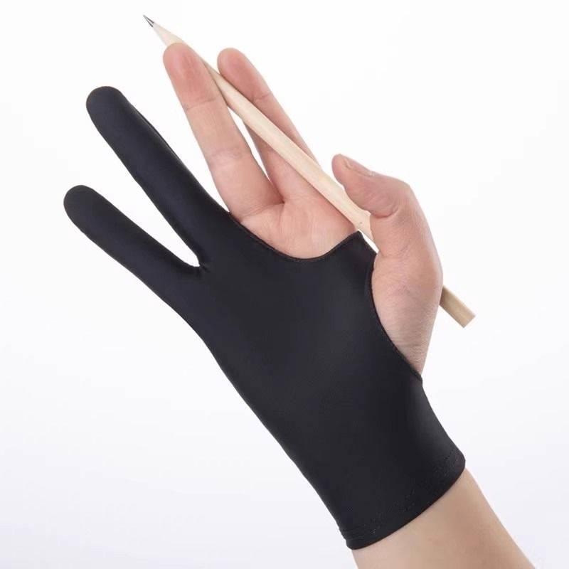 New digital board screen sketching oil painting anti -sweat anti -dirt -proof and anti -grinding office drawing painting painting two finger gloves half finger