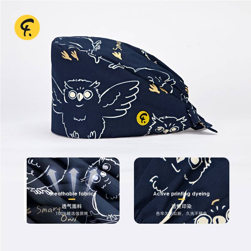 Fan Ran/FARAN Dr. Surgery Hat Gold Printing Work Hat Gourd Hat Gourd Master Late Night Elf Men and Women Spring