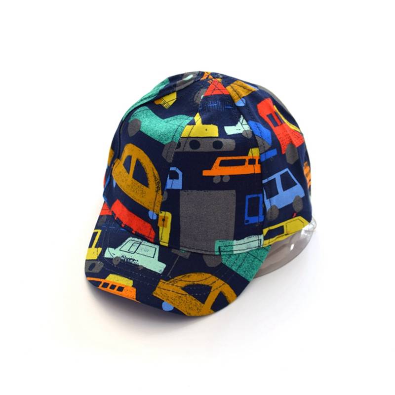 Male baby car baseball cap Boys in spring and summer pure cotton thin peaked caps casual sun hat shading children's hat