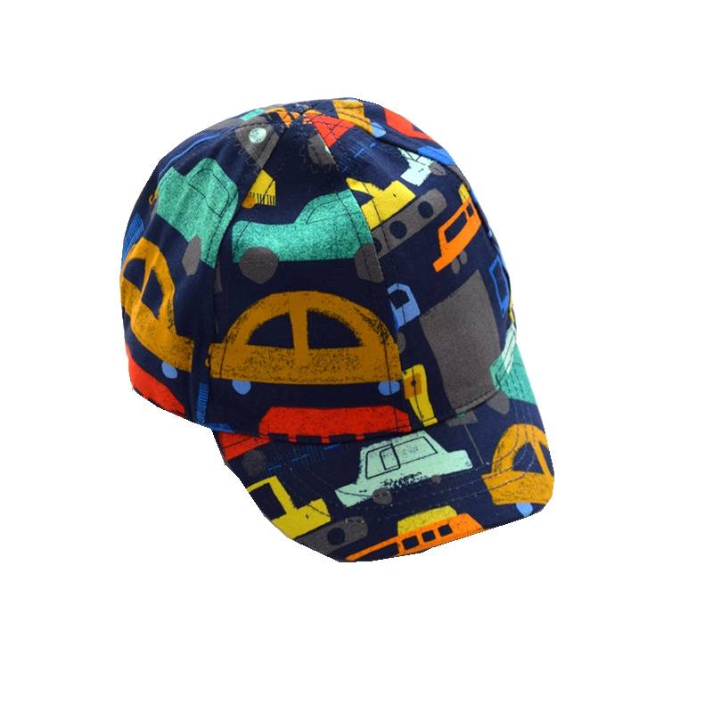 Male baby car baseball cap Boys in spring and summer pure cotton thin peaked caps casual sun hat shading children's hat