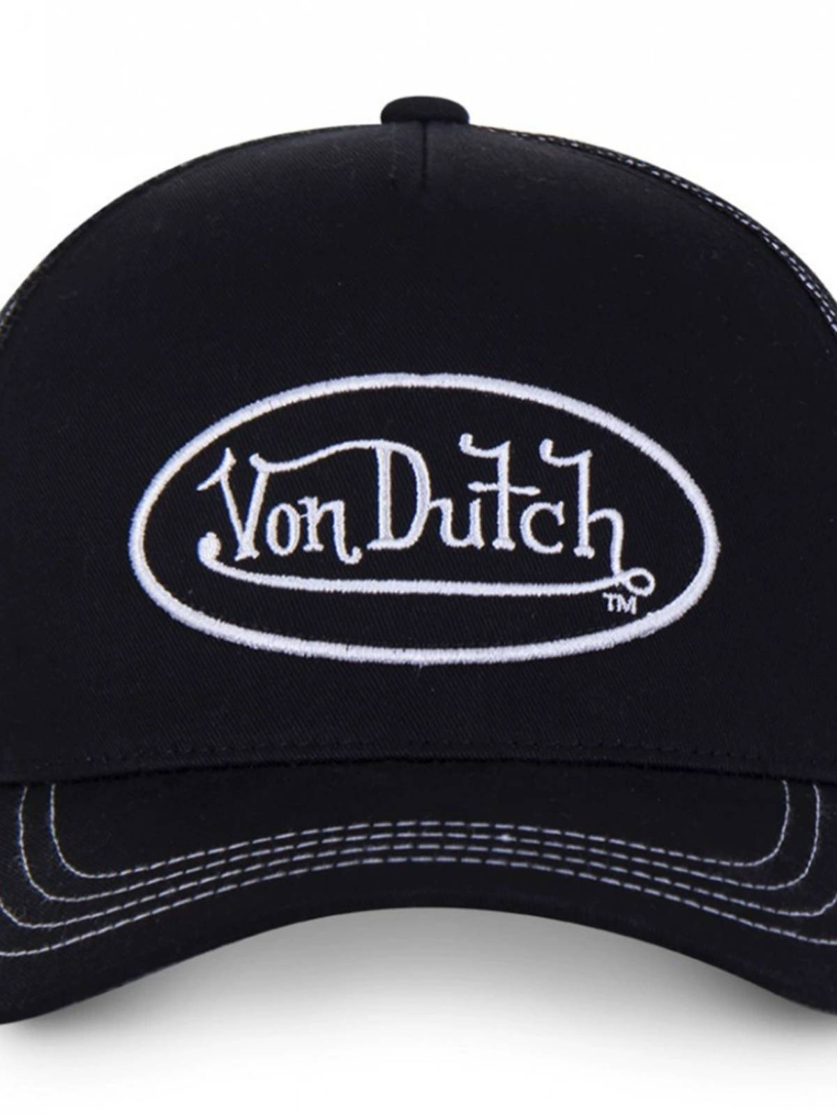 Von dutch letters casual embroidery baseball cap sunscreen network eye embroidered truck driver hat Temu