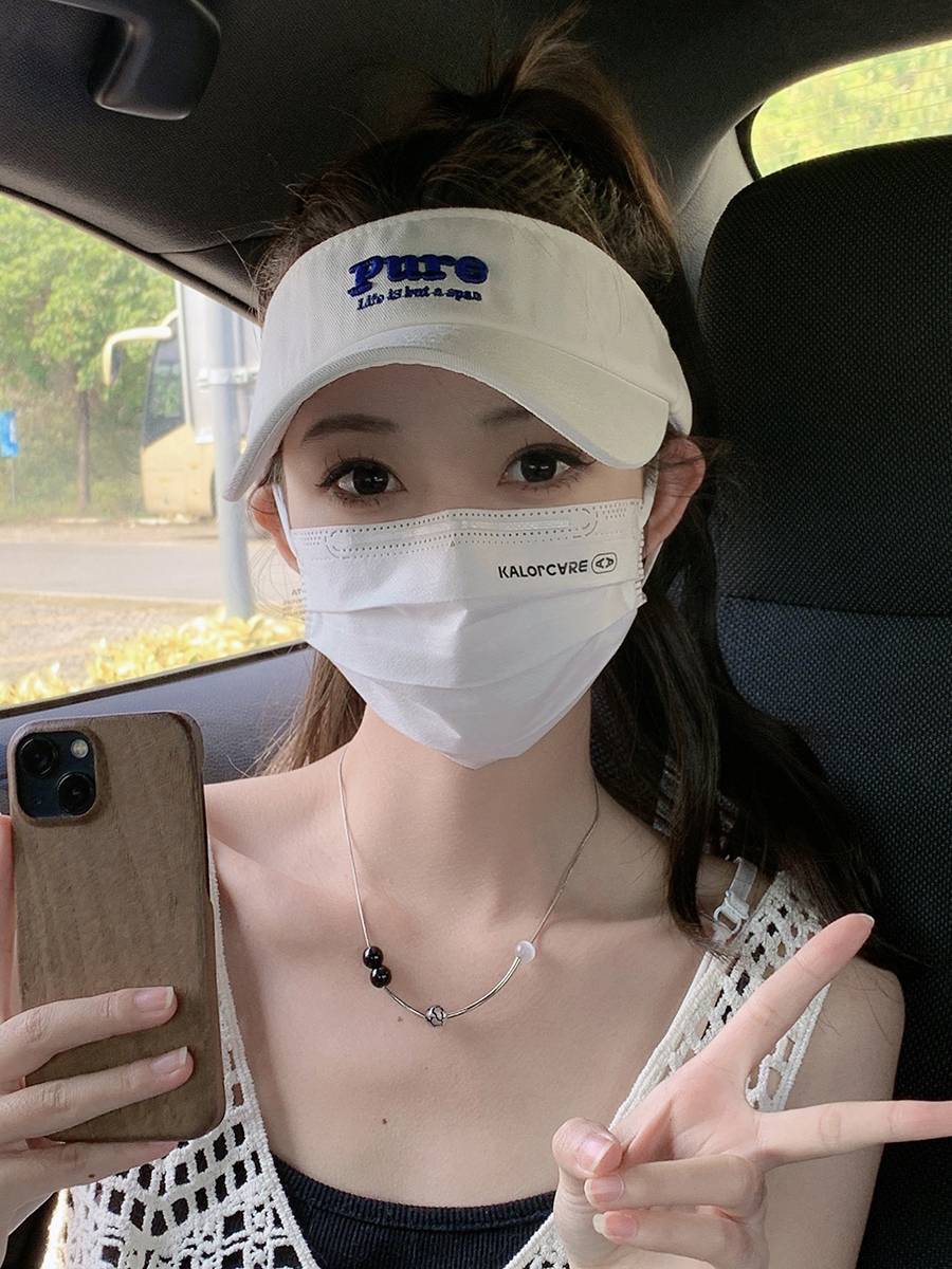 Hat female model 2024 new empty peaked hat female summer sports sun hat running without top baseball sunscreen hat