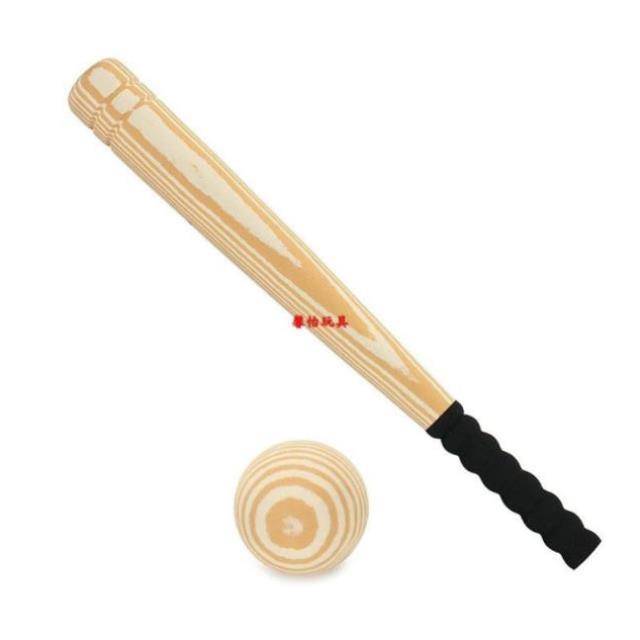 Small 21 -inch 53 cm hard sponge baseball stick wood pattern