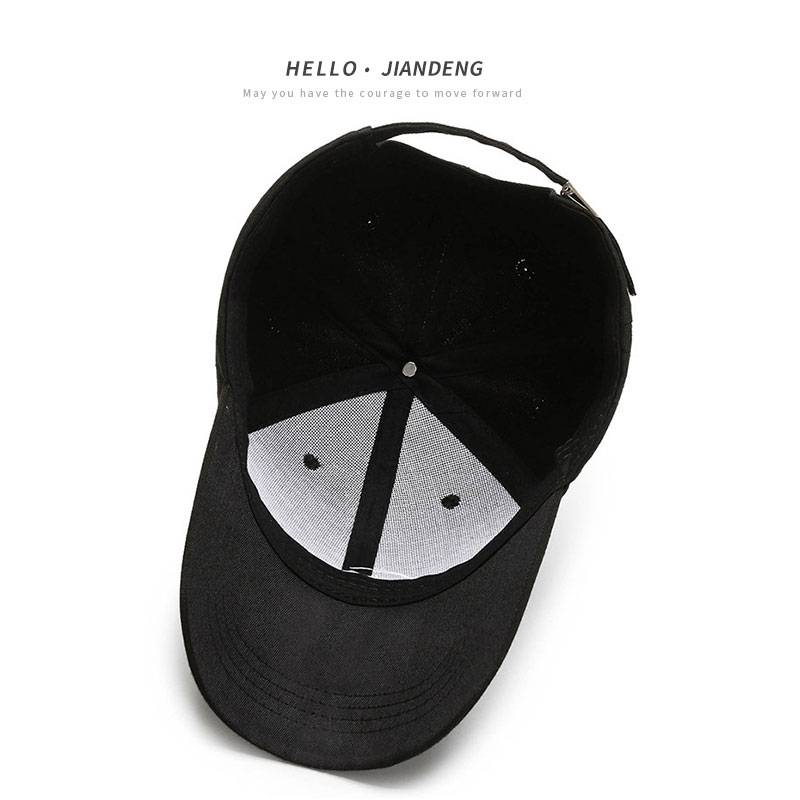 Hat men's peak hat INS tide brand wild casual black spring and summer new personality baseball hat men and women shade