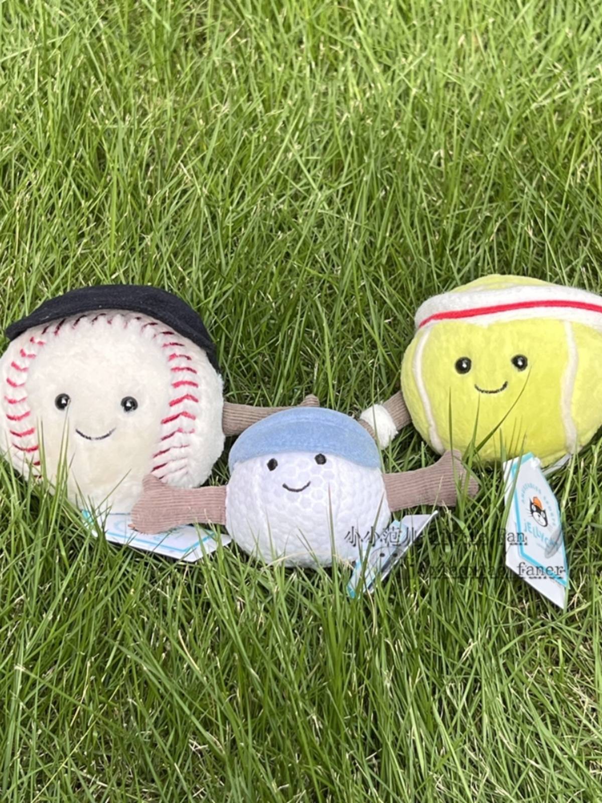 Genuine British Jellycat Fun Sports Basketball Football Ping Pong Badfine Bad Boys Hanging Boy Plush Toys