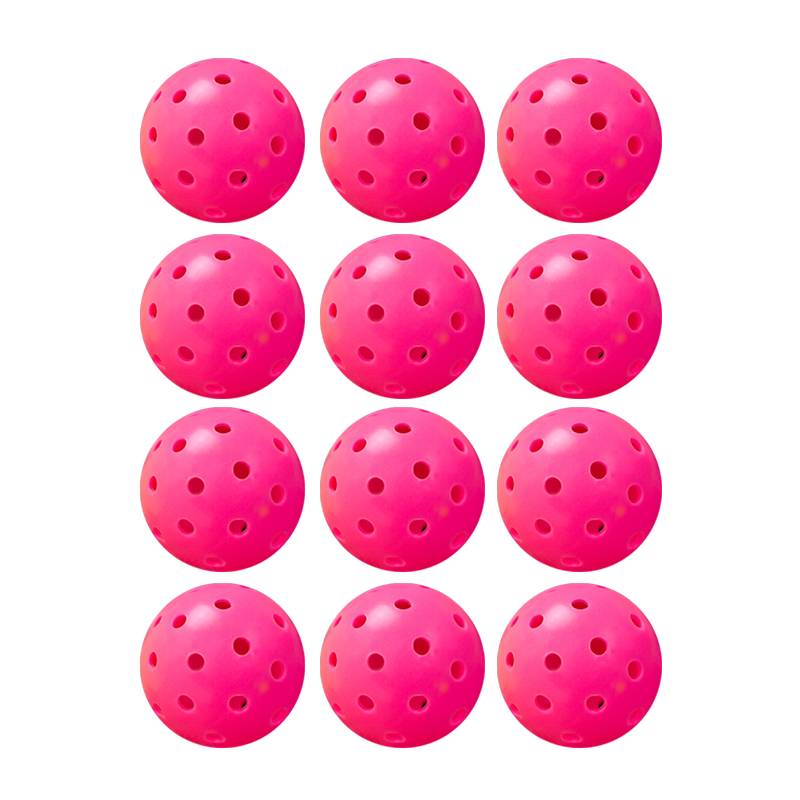 Rolling Plastic Ball 40 Pole [12 Packs] Rose red