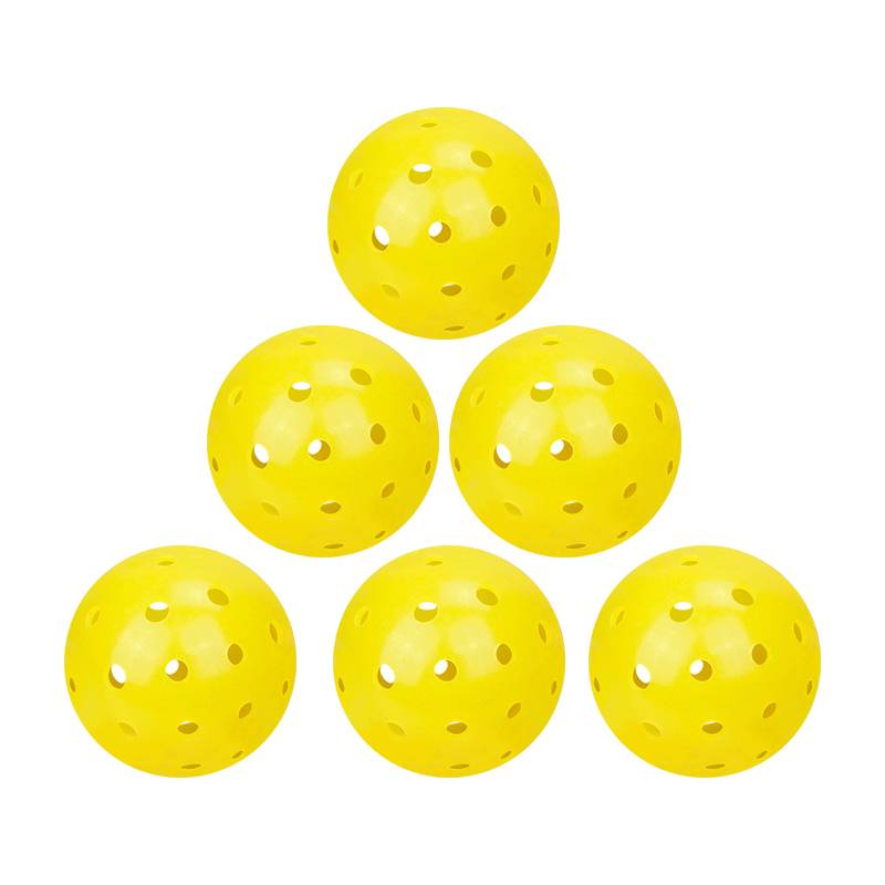 Rolling Plastic Ball 40 Pole [6 Packs] Yellow