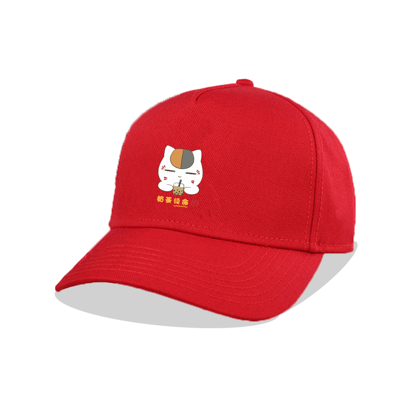 Natsume Friends Cat Cat Teacher Anime Shading can customize the tide duck tongue hat ins