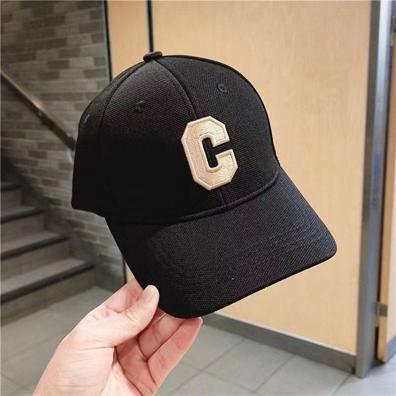C on the Korean version of the peaked hat female big head circumference 2024 spring new fashion versatile tide brand face -to -face small baseball hat