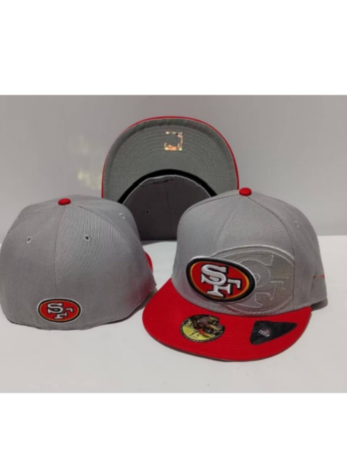 Full closed large head enclosure baseball hats, men's hip -hop shading irregular flat hats