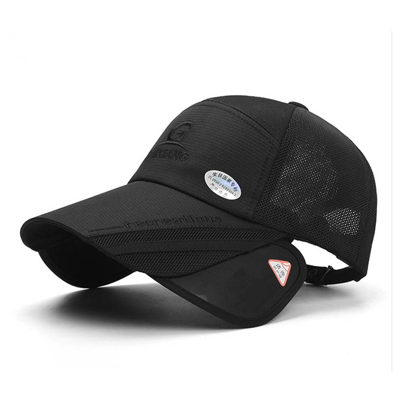 Sun Hat Summer Korean Version Women's Outdoor Duck Tongue Gats, men and women can retractable cycling, cover face baseball cap sunscreen