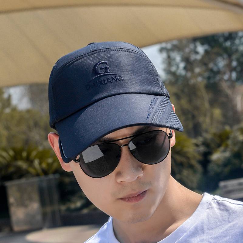Sun Hat Summer Korean Version Women's Outdoor Duck Tongue Gats, men and women can retractable cycling, cover face baseball cap sunscreen