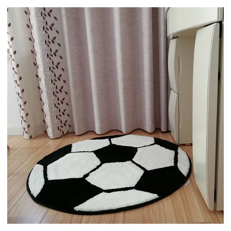 Baseball Basketball Cushion Carpet Manufacturers Round Football Cushion is not easy to slide carpets can be frustrated by cartoon carpet