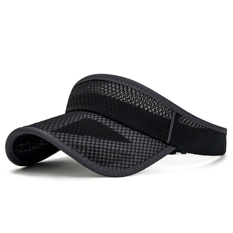 Empty caps fashion versatile mesh breathable can regulate large eaves solar hat men and women outdoor sports baseball peaked cap